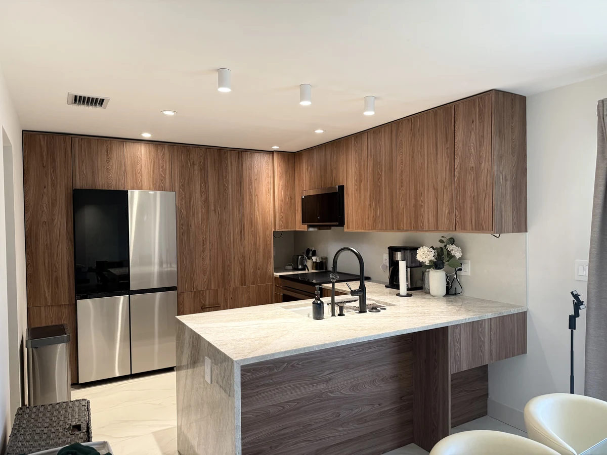Finished OPC kitchen renovation; illustrative of renovation planning