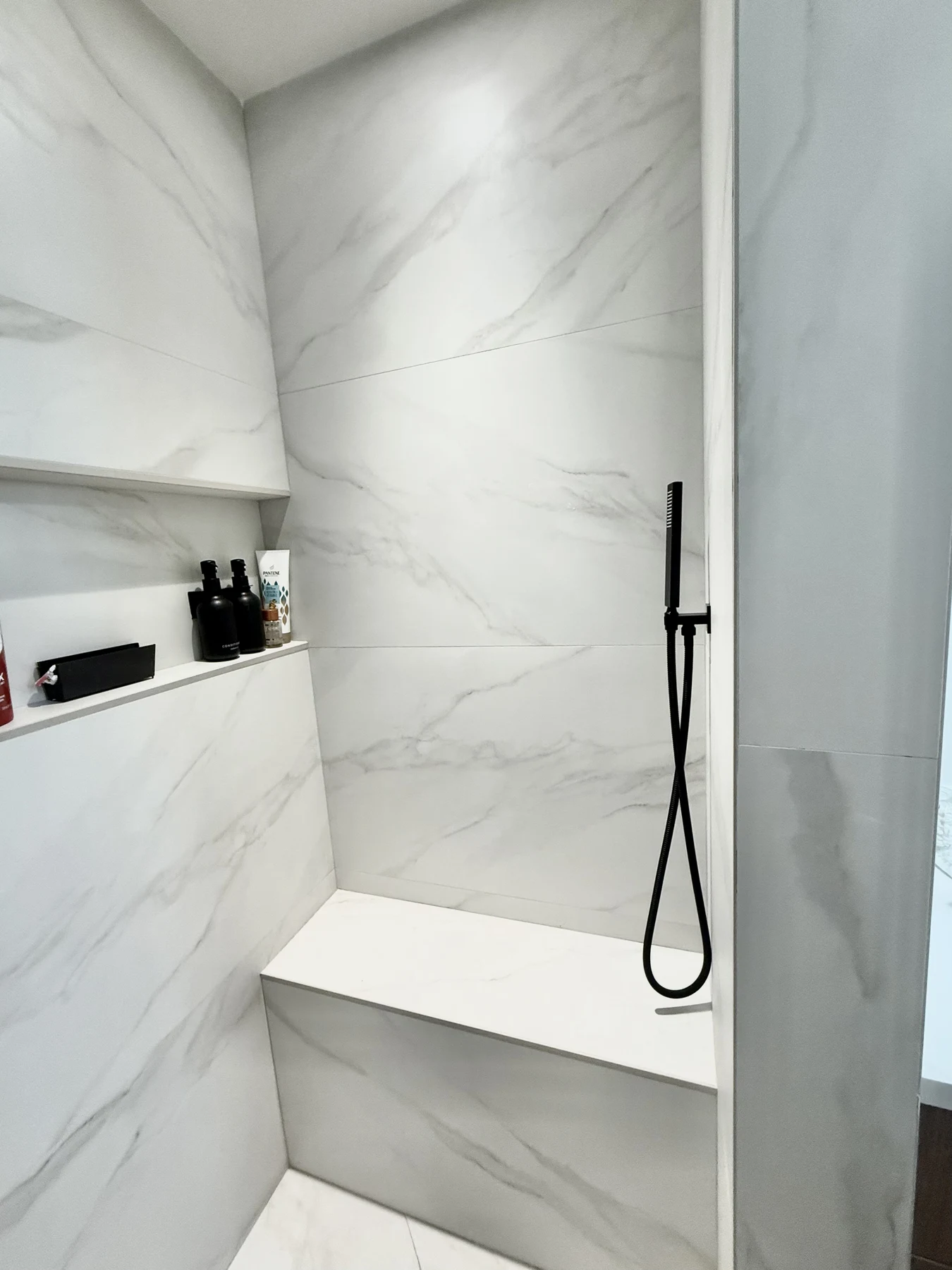 Finished OPC bathroom; illustrative of interior finish planning