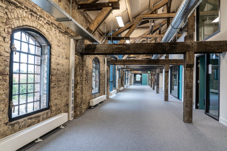commercial office renovation interior framing