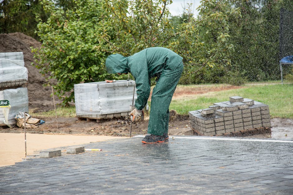 residential paver patio installation