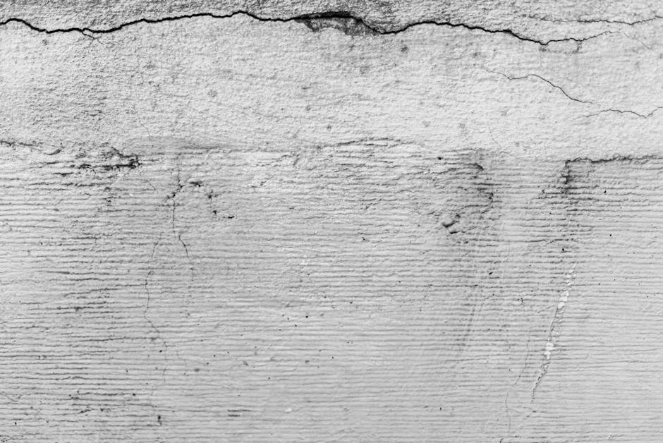 cracked concrete slab