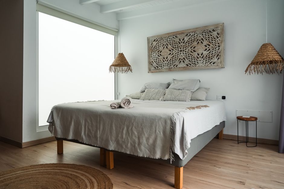 master bedroom accent wall