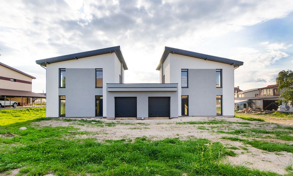 luxury home construction site